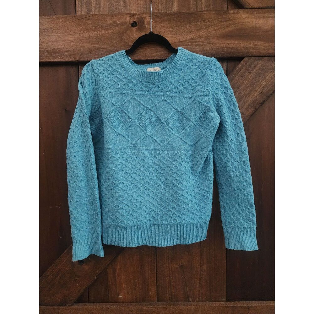 St. Johns Bay Knitted Blue Seaside Sweater - size XS